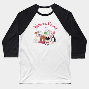 Wallace And Gromit Home Scene Grey Marl Baseball T-Shirt